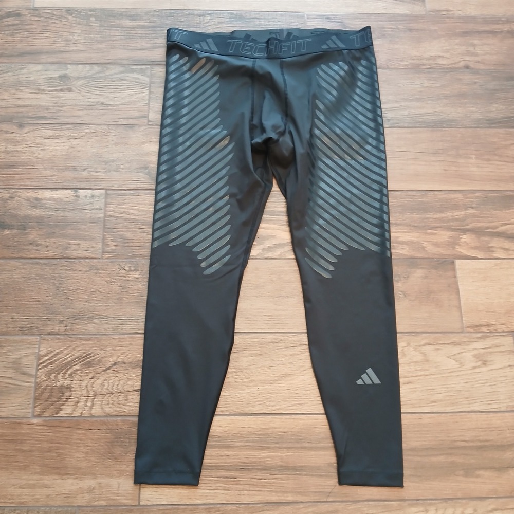 Adidas Techfit Compression Tights  2XL XXL Black Training Leggings HS9812‎